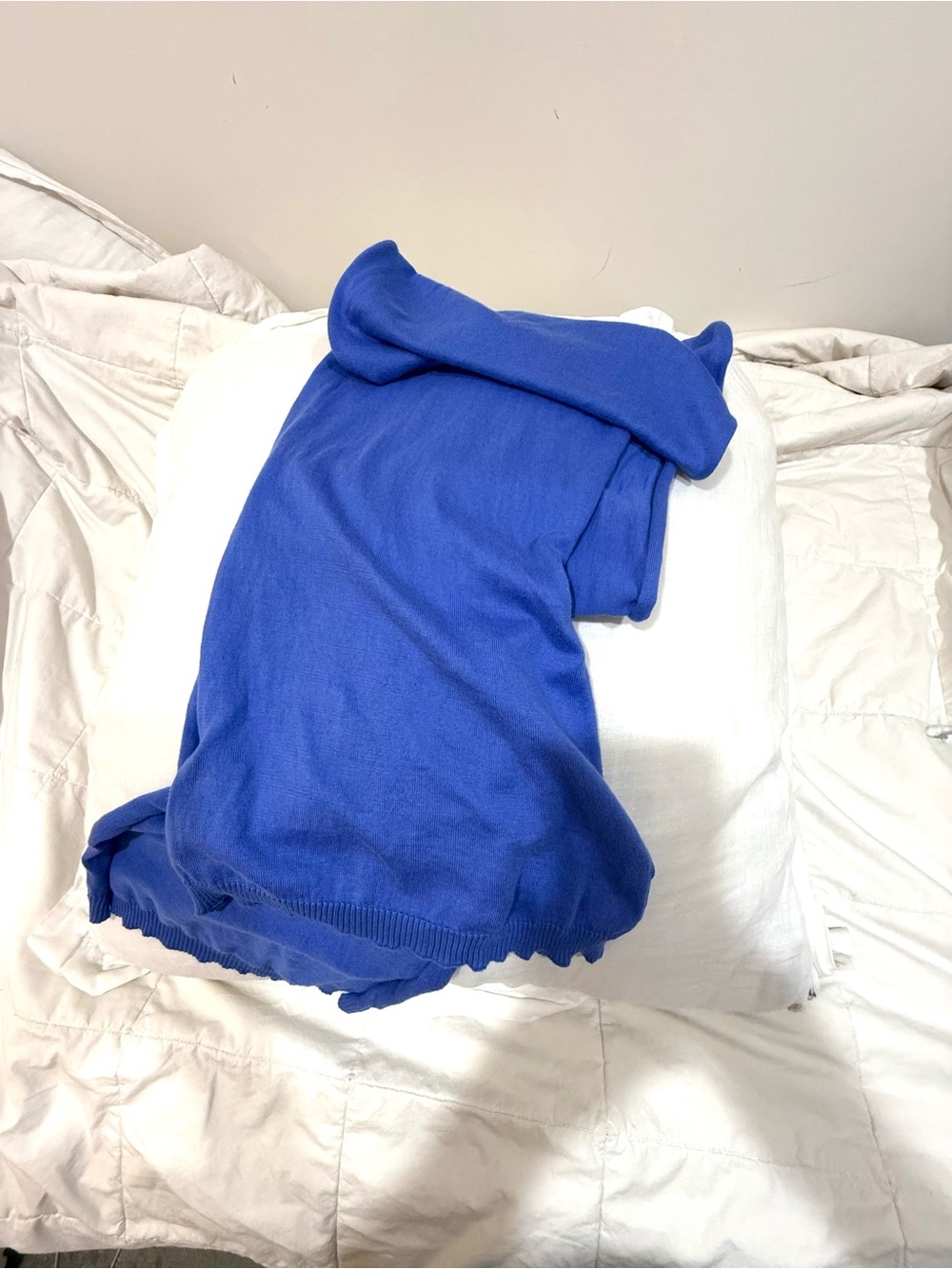 L.L. Bean Periwinkle/Blue Women's 💯% Cotton Scarf